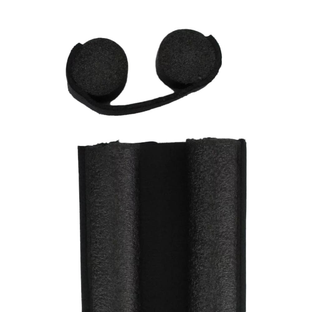 Dessous De Porte Double Bourrelet Noire 8621195-N1BAmovible 93 Cm 1