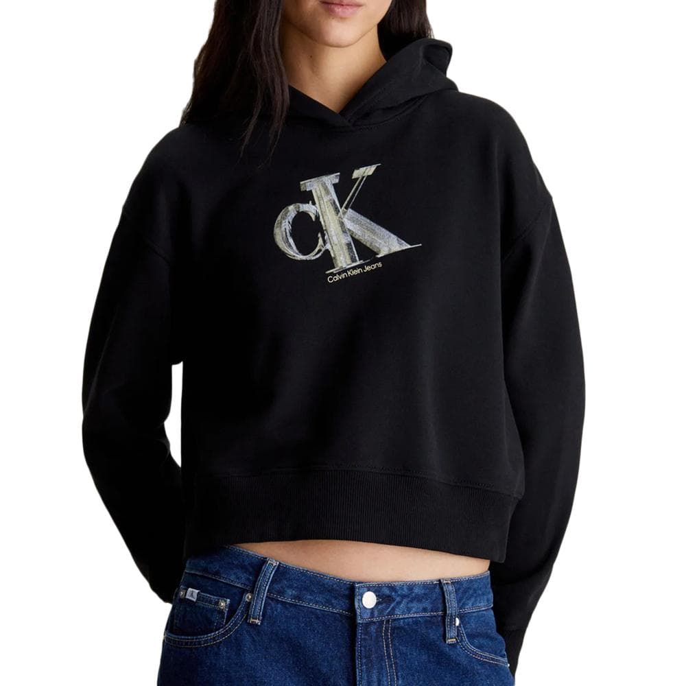 Sweat Noir Femme Calvin Klein Jeans Meta 1