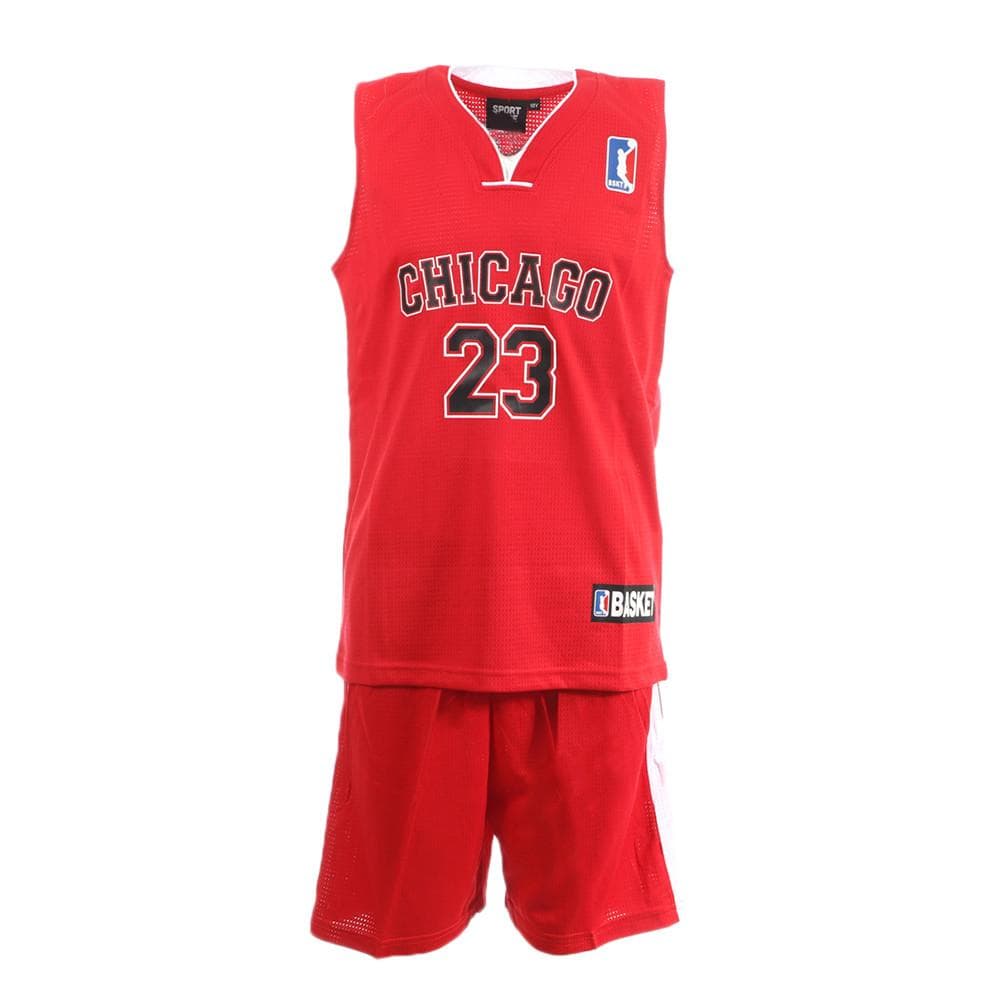 Chicago Ensemble de basketball Rouge/Noir Enfant Sport Zone 1