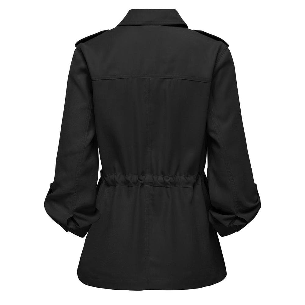 Veste Noir Femme Only 3/4 Cargo Jacket 2