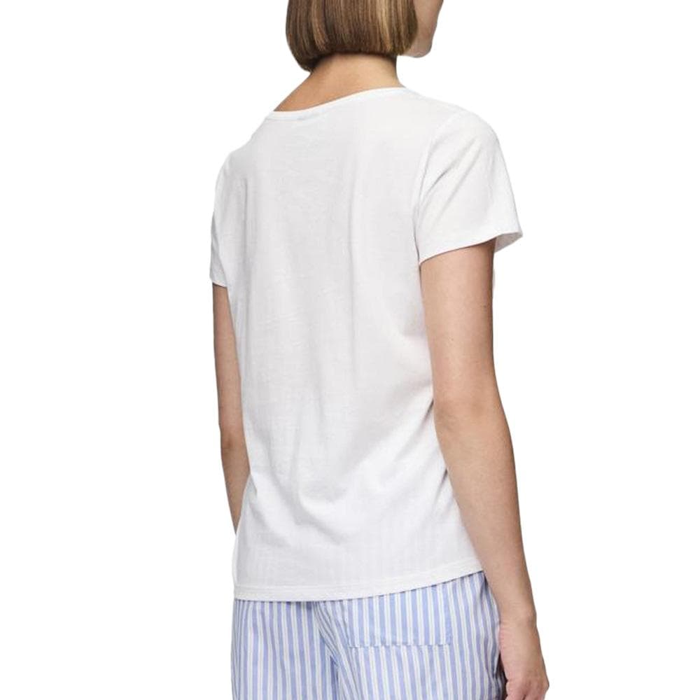 T-Shirt Blanc Femme Pieces Nanna 2