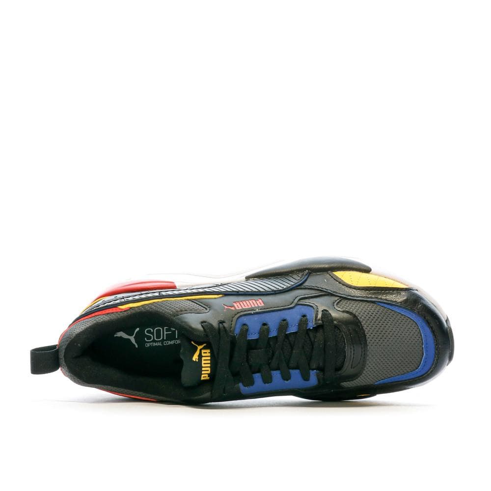 Baskets Blanche/Noir/Jaune Homme Puma X-ray 2 Square 4
