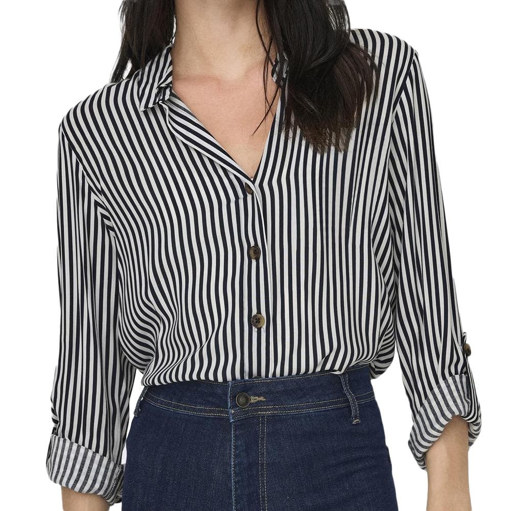 Chemise à Rayures Blanc/Marine Femme JDY Laurel 1