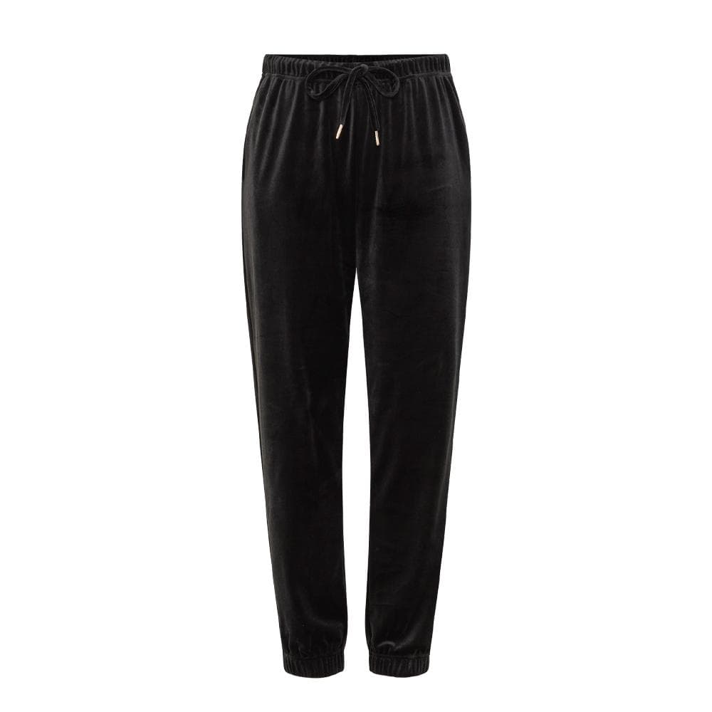 Jogging Velours Noir Femme Pieces Pcsilli 1