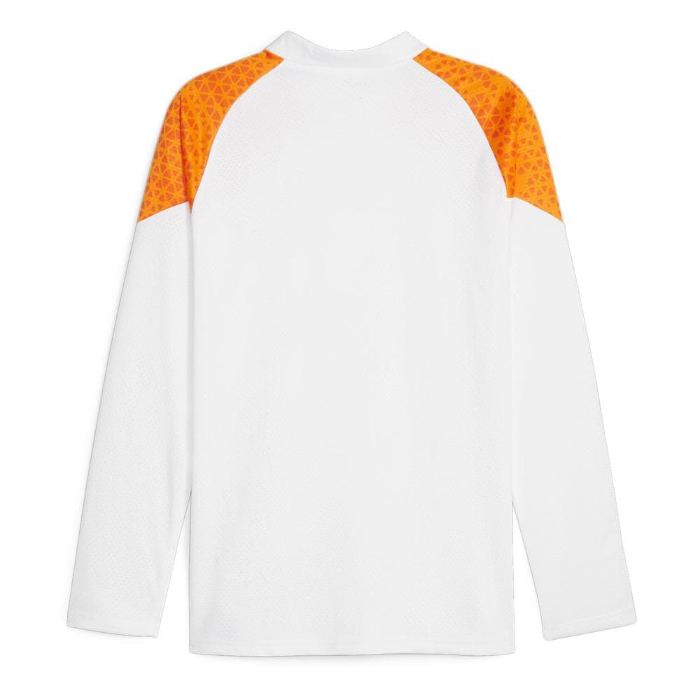 Manchester City Sweat 1/4 Blanc/Orange Homme Puma 2023/2024 2