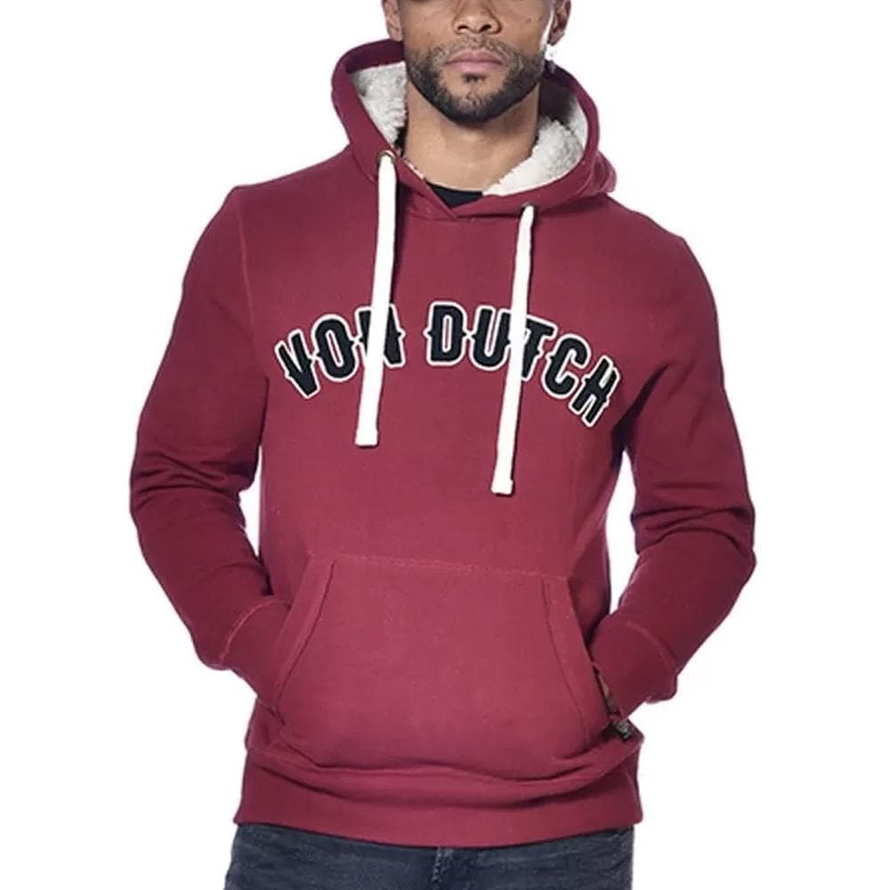 Sweat à Capuche Bordeaux Homme Von Dutch Must 1