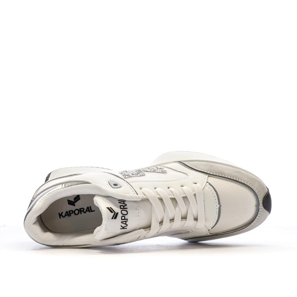 Baskets Blanches/Grises Femme Kaporal Rayonne 4