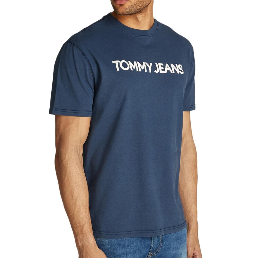 T-shirt Bleu Homme Tommy Hilfiger New Class 1