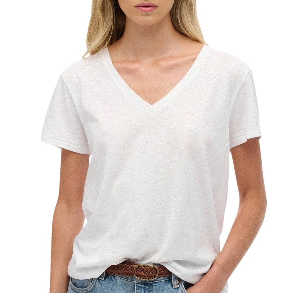 T-Shirt Blanc Femme Superdry Studioss 1