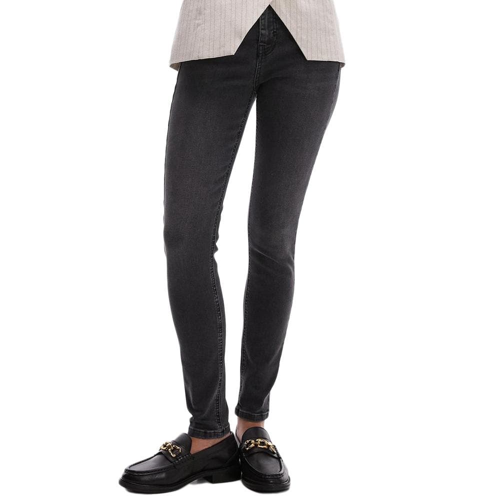 Jean Gris Femme Topshop Jamie Hr Slim 1