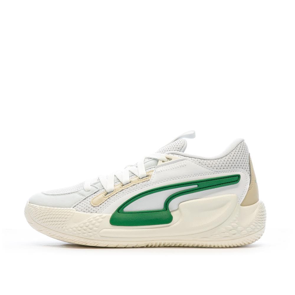 Chaussures de Basketball Blanc/Vert Homme Puma Court Rider 1