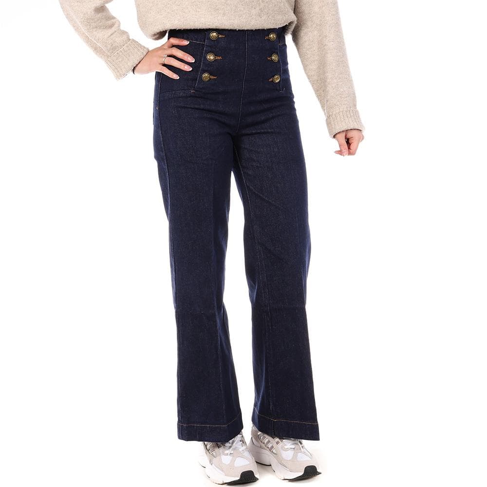 Jean Bleu Brut Femme Oraije Ankle Wide Victorine 1