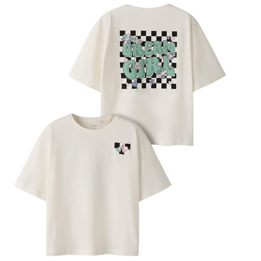 T-Shirt Blanc Fille Name it Tara 3