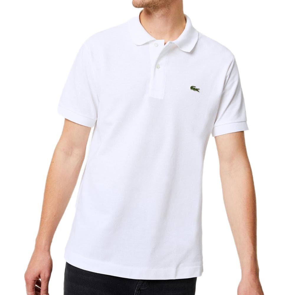 Polo Blanc Homme Lacoste L12.12 1