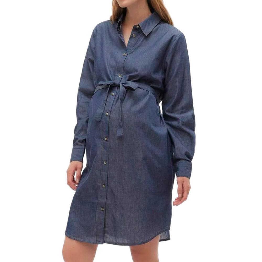 Robe de Grossesse Bleu Femme Mamalicious Natalia 1