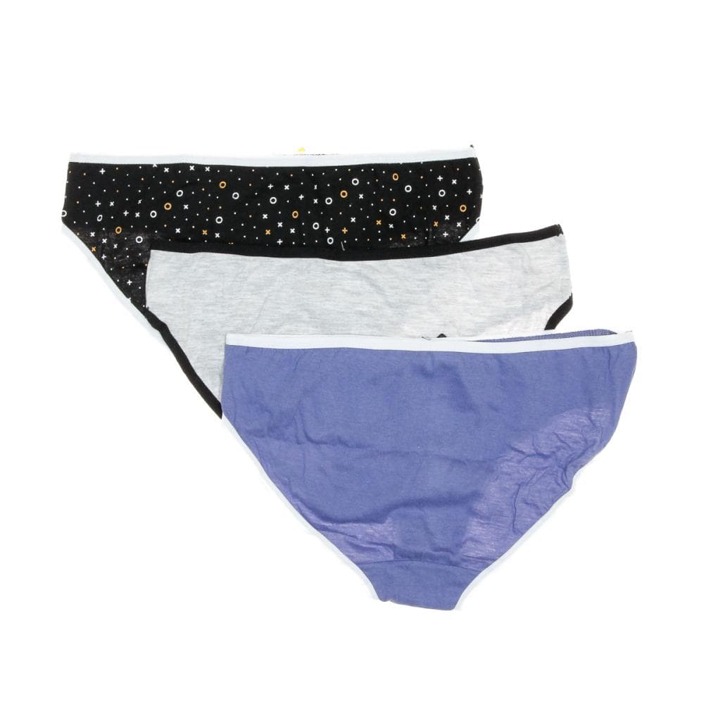 Lot x3 Culottes Gris/Noir/Bleu Femme Simply Me 2