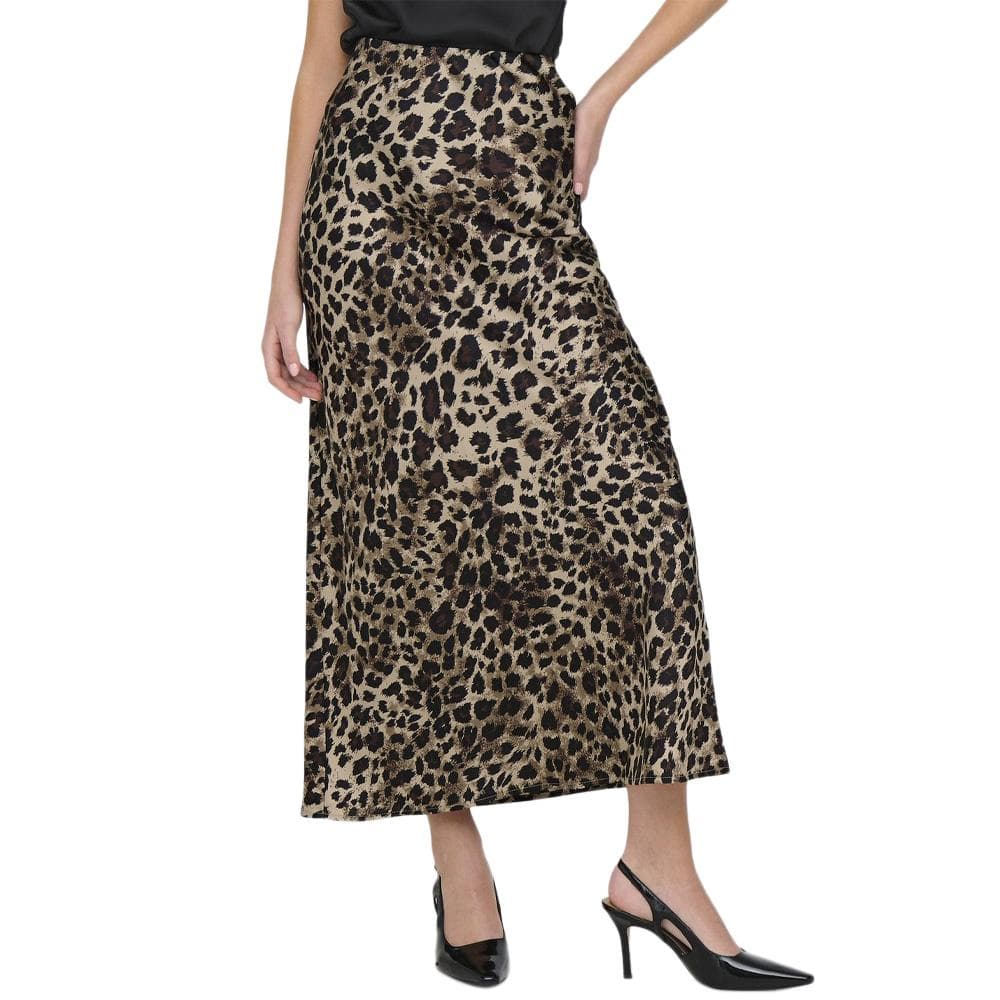 Jupe Longue Marron Léopard Femme Only Chigo 1