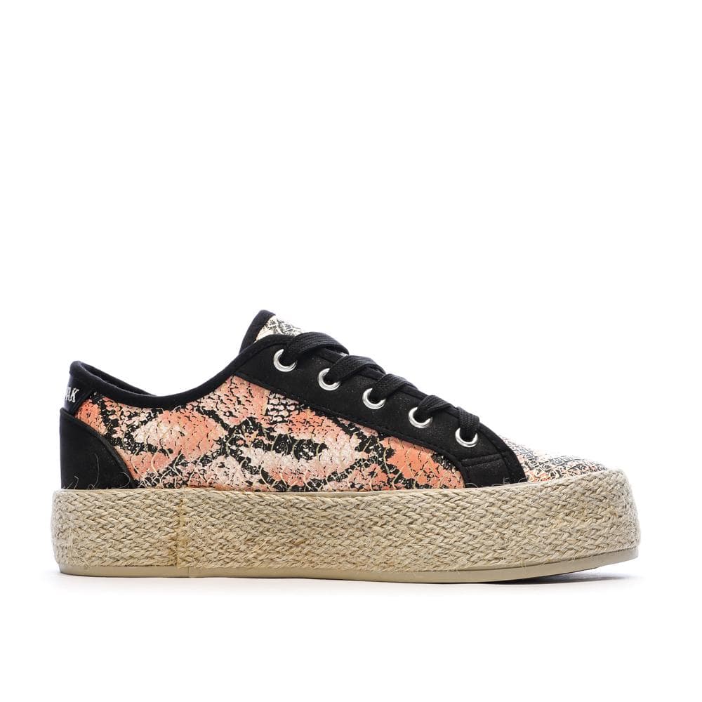 Baskets Noir/Rose Femme Chattawak Paco 2