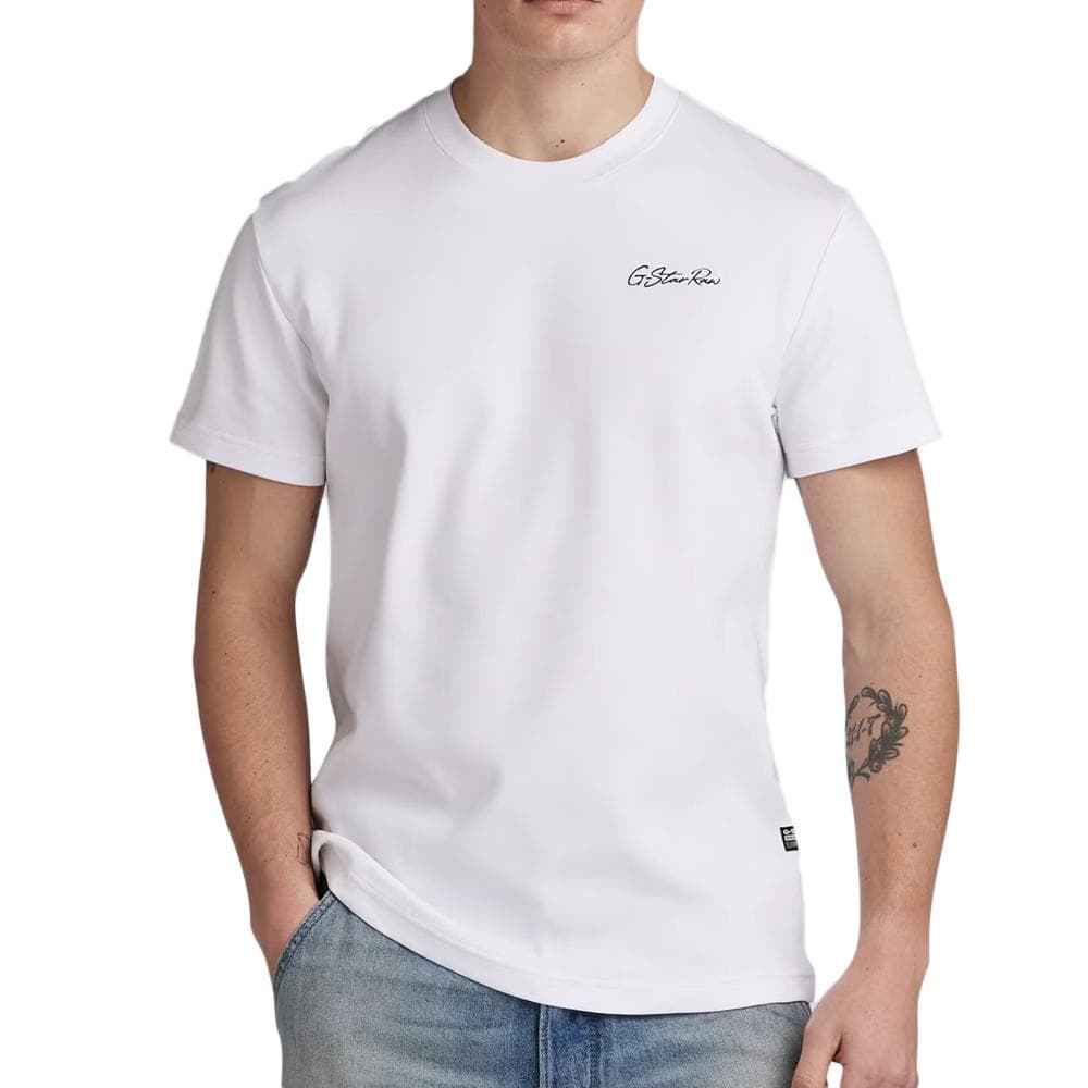T-shirt Blanc Homme G-Star Raw D23897 1