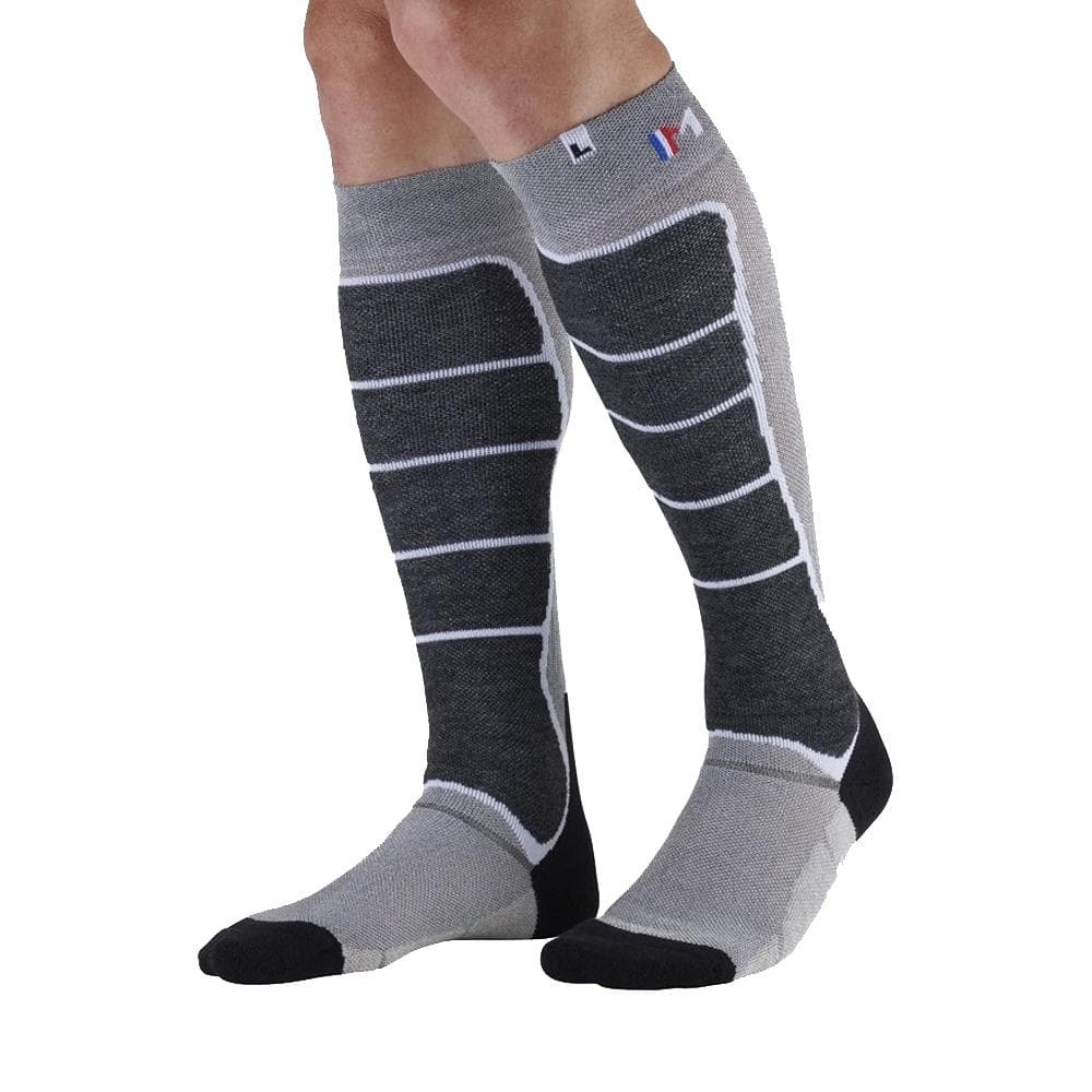 X1 Paire de Chaussettes Noir/Gris Mixte Monnet Fusion Nostatex 1