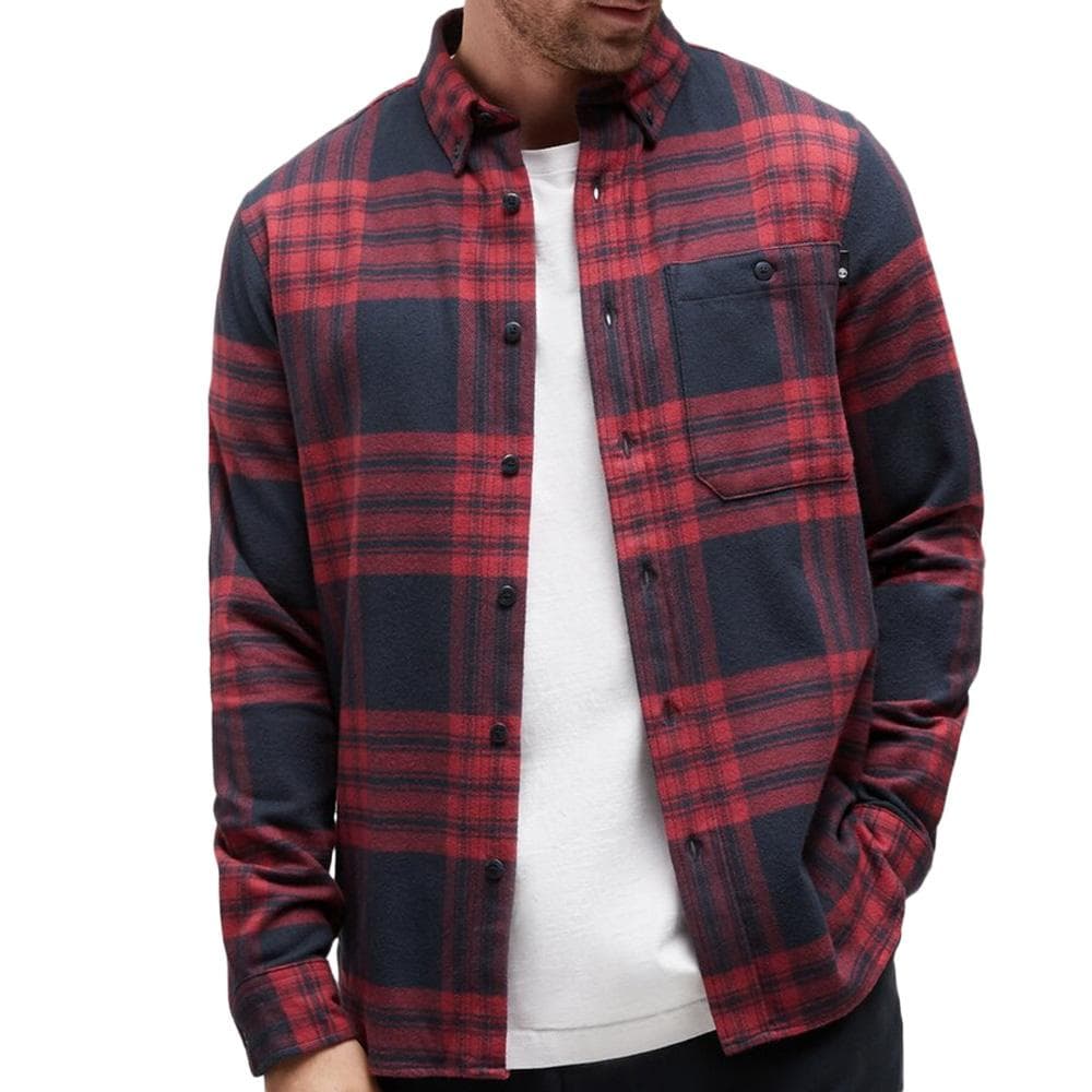 Chemise Marine/Bordeaux Homme Timberland Flannel 1