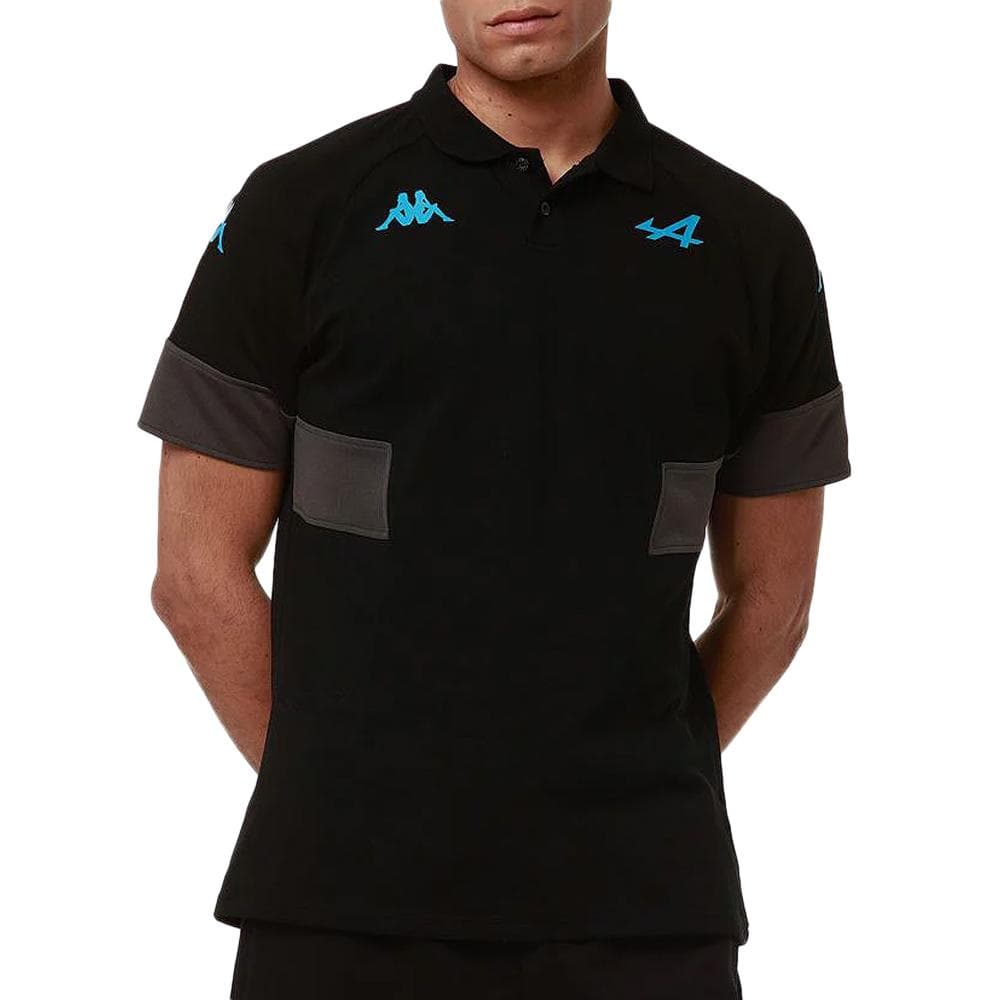 Polo Noir Homme Kappa Andoi Alpine F1 1
