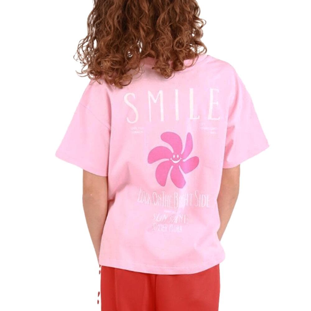 T-shirt Rose Fille Kids Only Sun-veras Flower 4