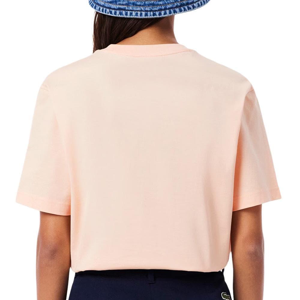 T-shirt Orange Clair Femme Lacoste TF7215 2