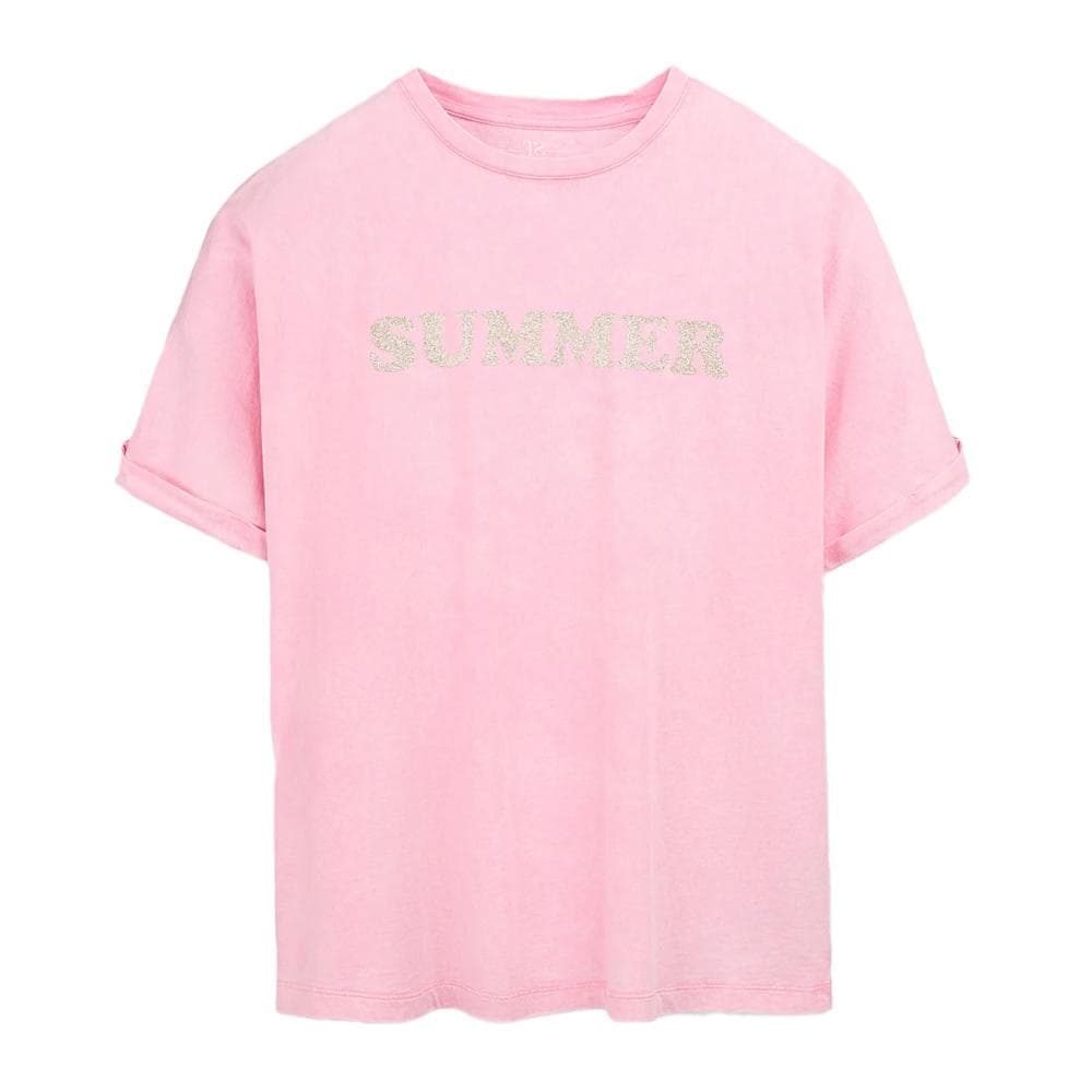 T-Shirt Rose Femme Teddy Smith Glitter 1