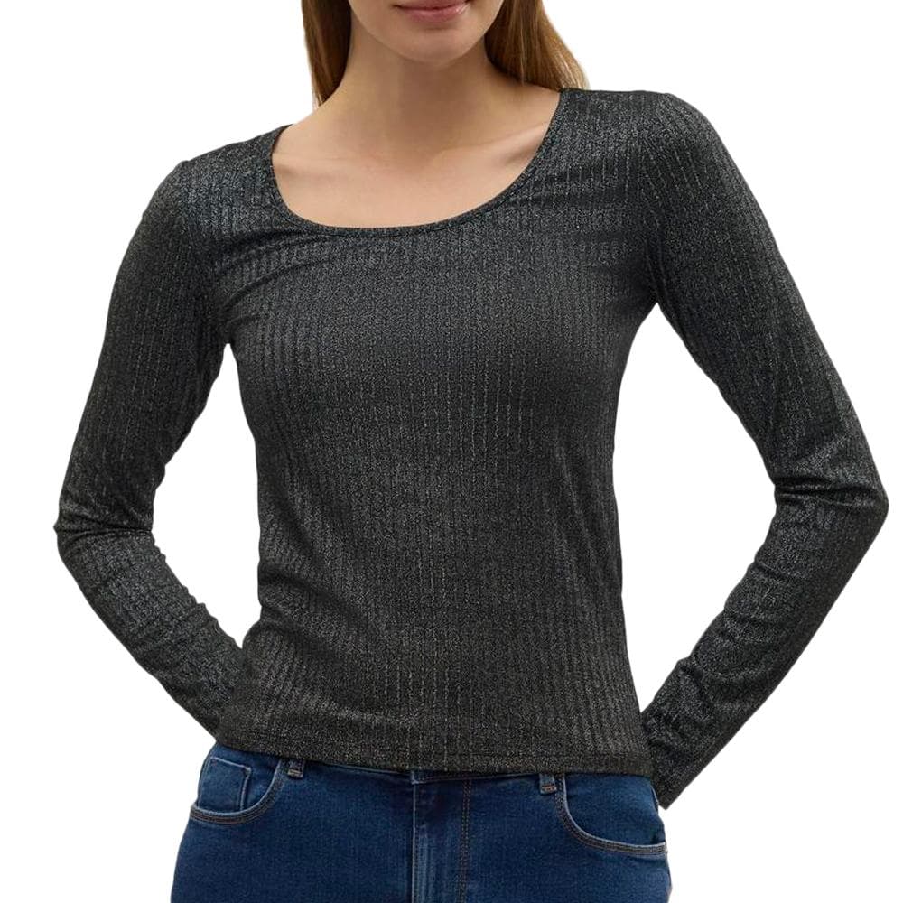 T-shirt Manches Longues Gris Foncé Femme Vero Moda Cora 1