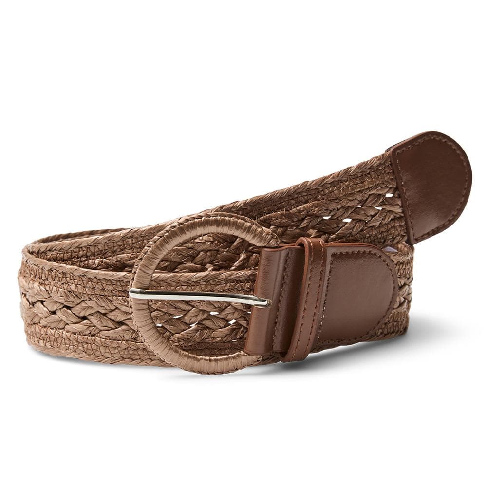 Ceinture en Paille Marron Femme Vero Moda Belt-cognac 1
