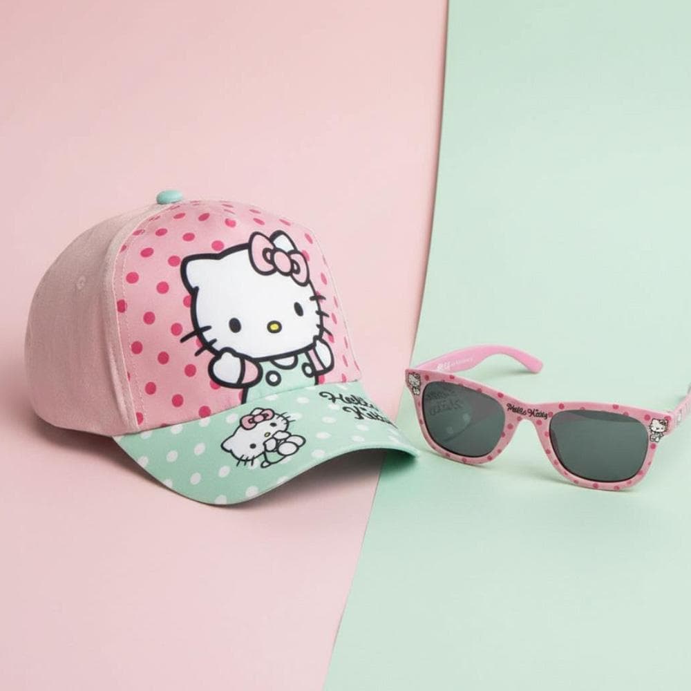 Kit Casquette + Lunette de Soleil Bleu/Rose Enfant Sport Zone Hello Kitty 2