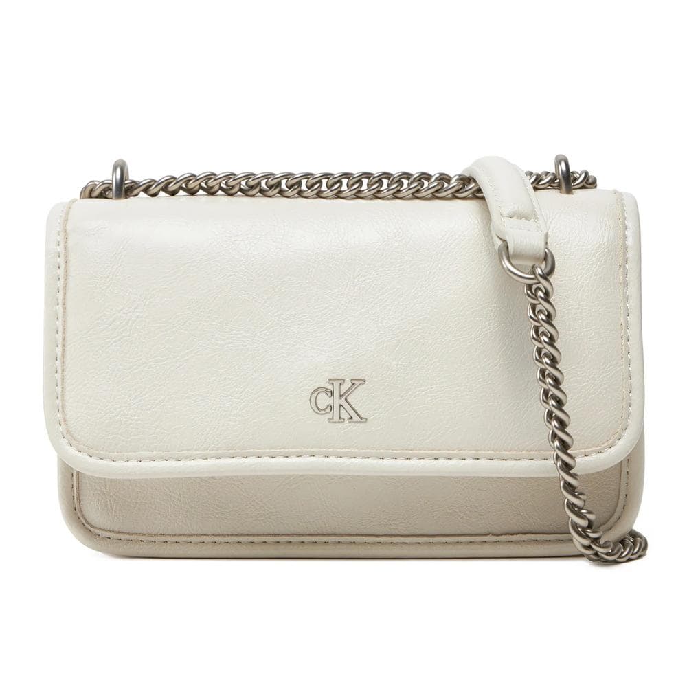 Sac à Bandoulière Blanc Femme Calvin Klein Jeans Chain 1