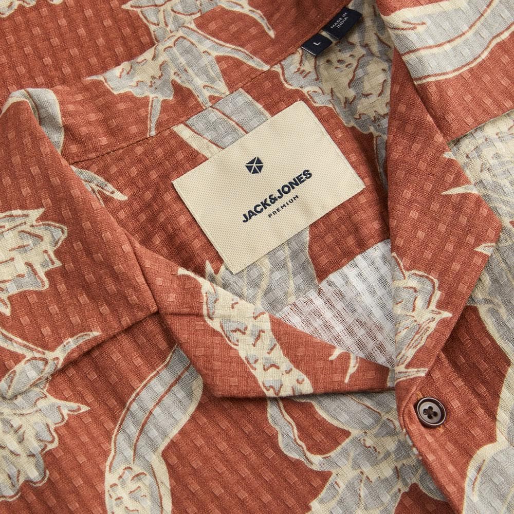 Chemise Orange/Bleu Homme Jack & Jones Vincent 2