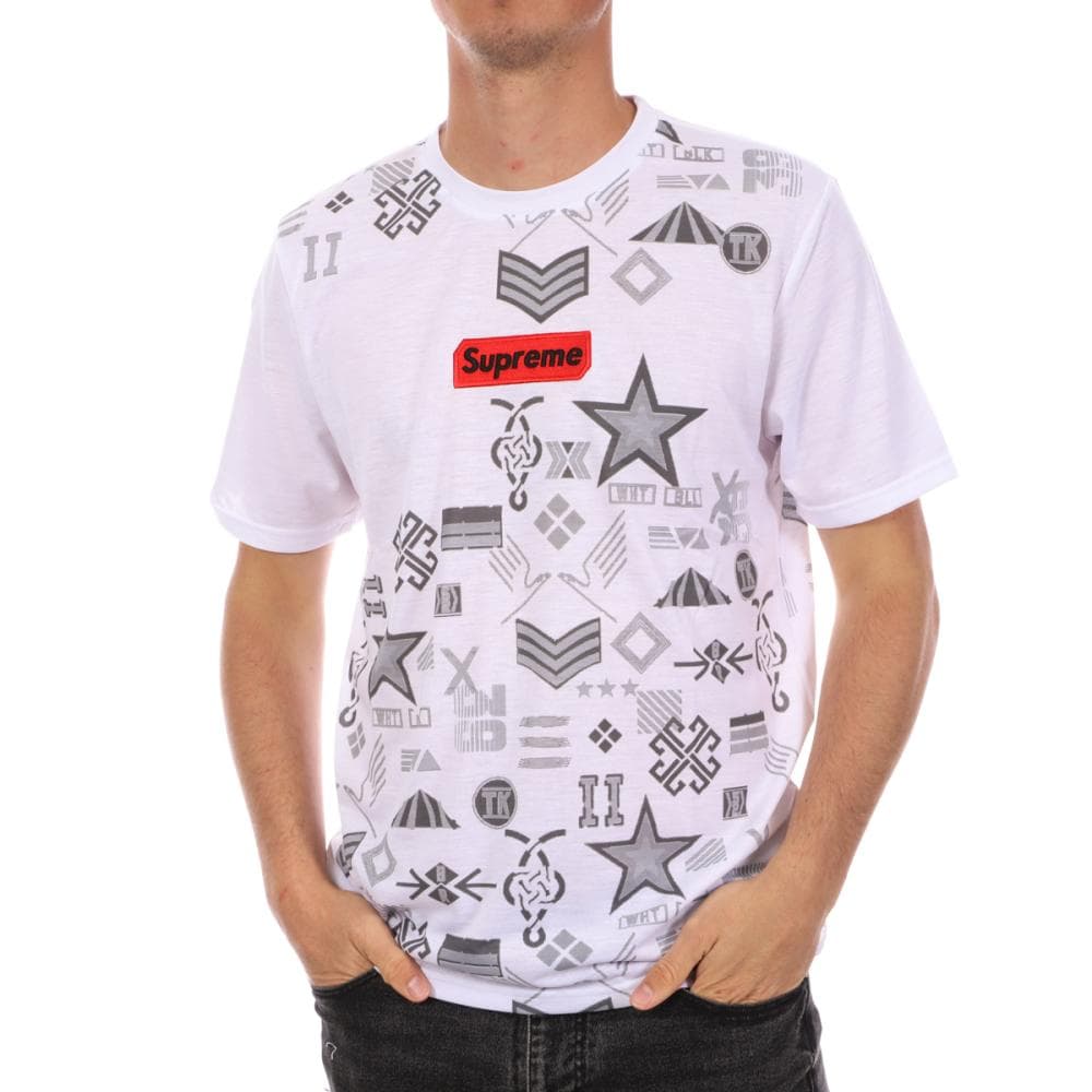 T-shirt Blanc Homme Supreme Grip Smoke 1