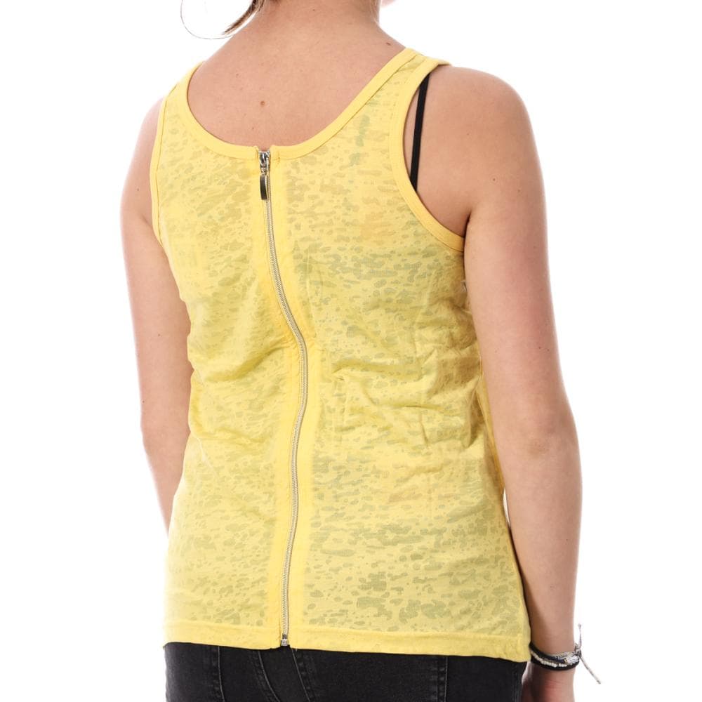 Débardeur Jaune Femme Von Dutch Zip 2