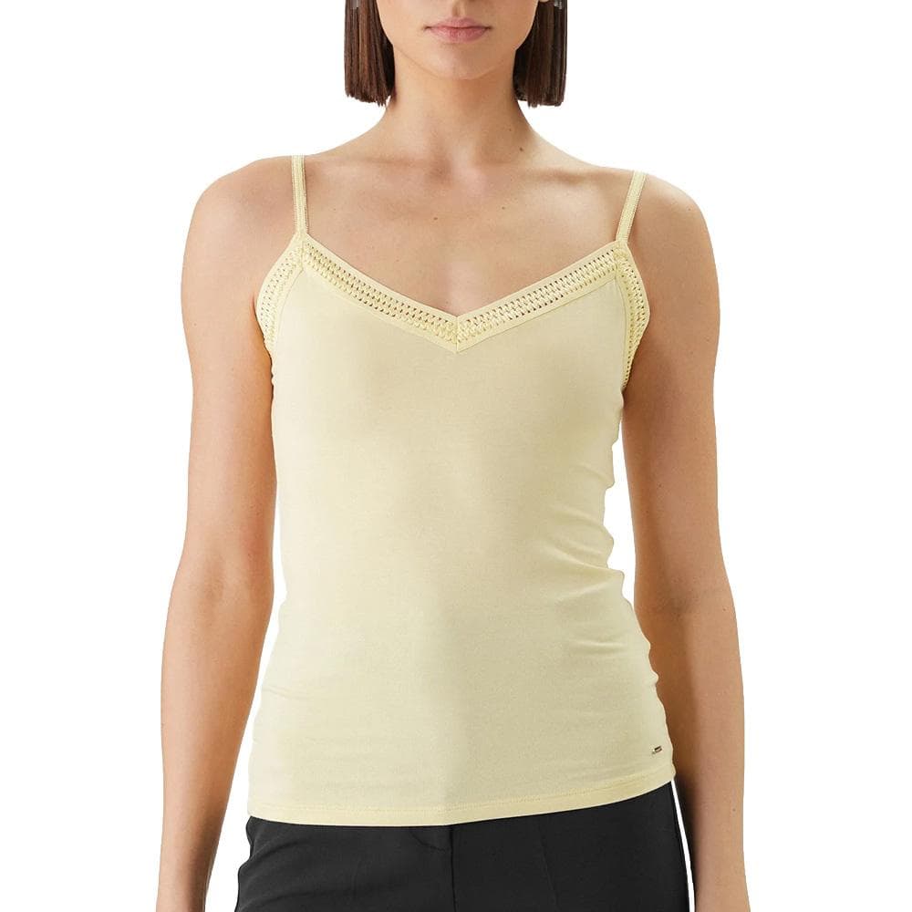 Débardeur Jaune Clair Femme Morgan Barba 1