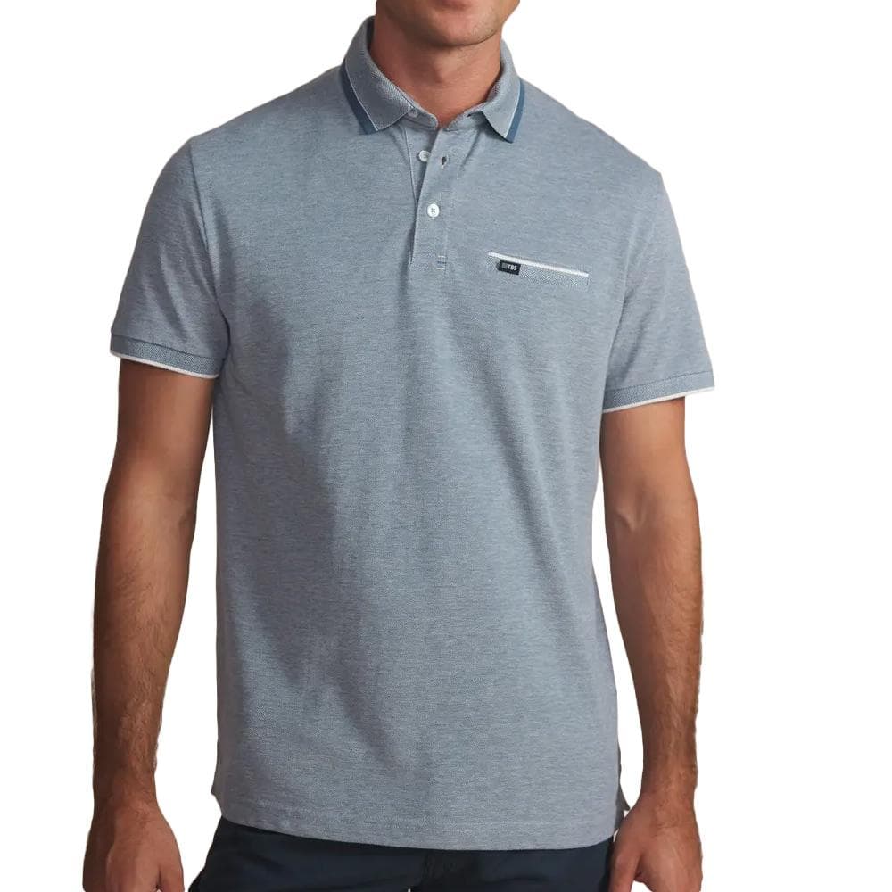 Polo Bleu Homme TBS CARLOPOL 1