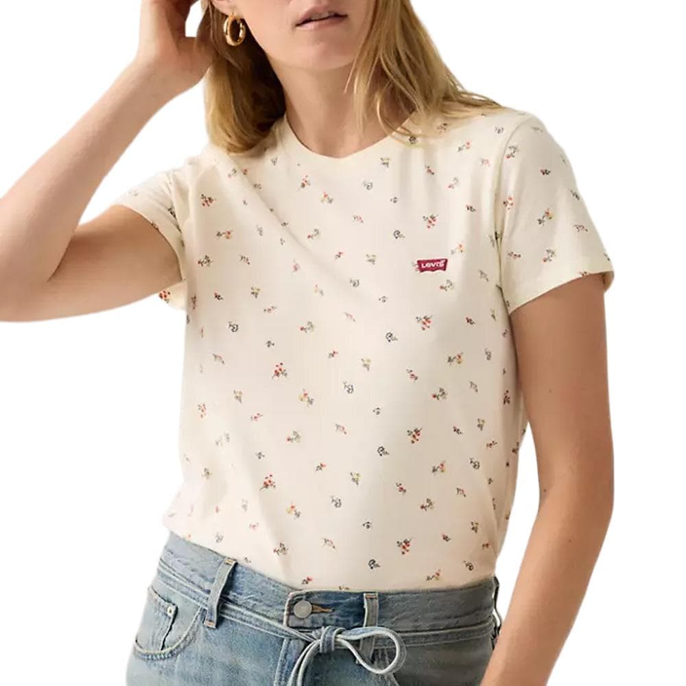 T-Shirt Écru Femme Levi's Perfect 1 1