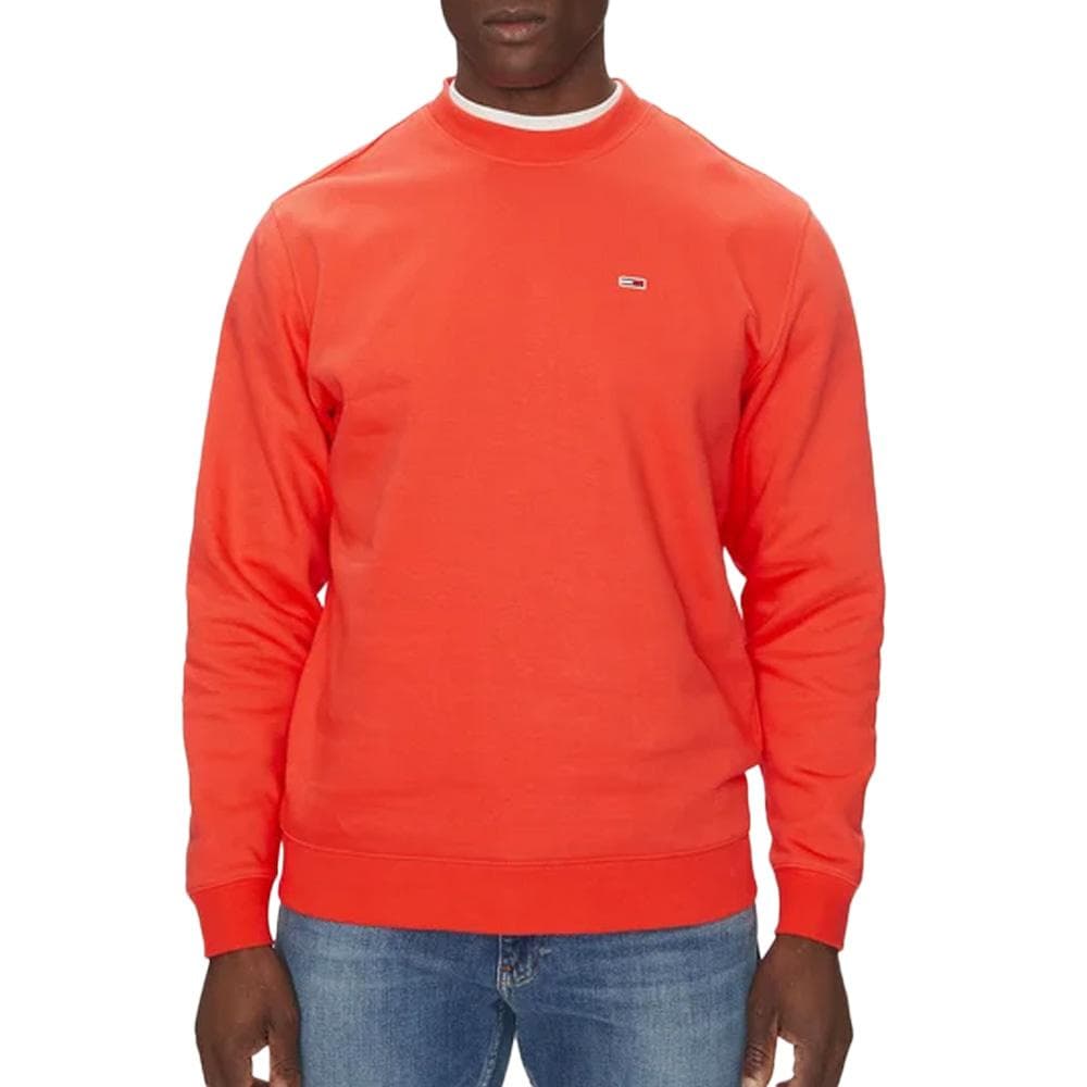 Sweat Orange Homme Tommy Hilfiger Reg Flag Crew 1