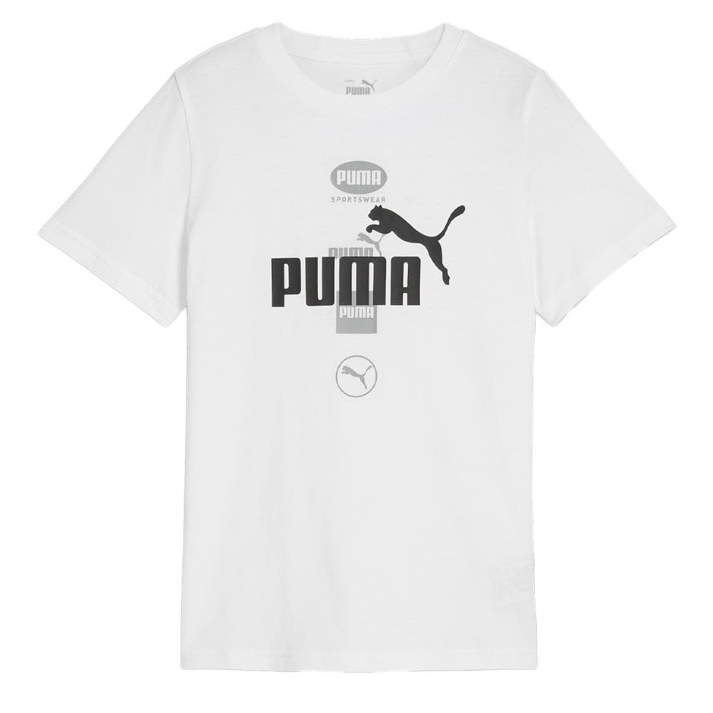 T-shirt Blanc Garçon Puma Power Graphic 1
