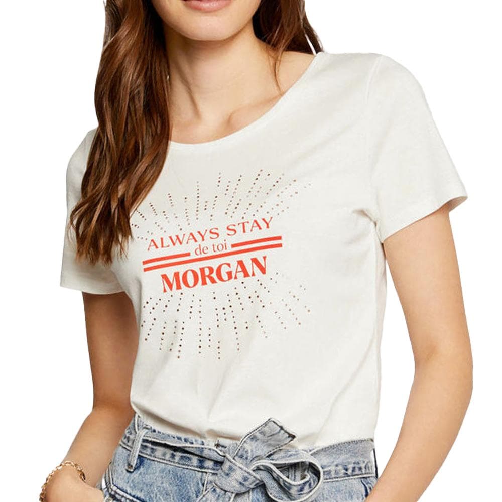 T-shirt Blanc Femme Morgan DANAE 1