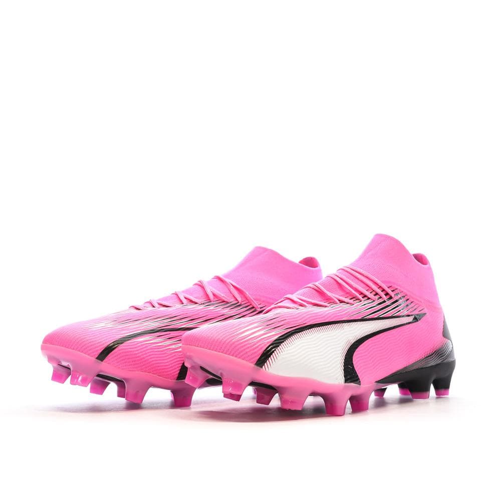 Chaussures de Football Rose/Noire Homme Puma Ultra Pro 6