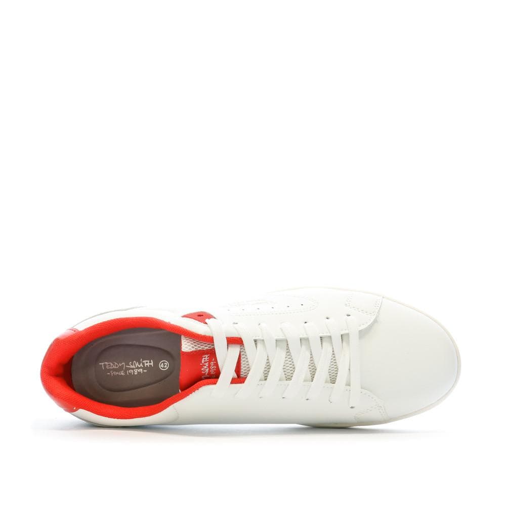 Baskets Blanches/Rouge Homme Teddy Smith 1642 4