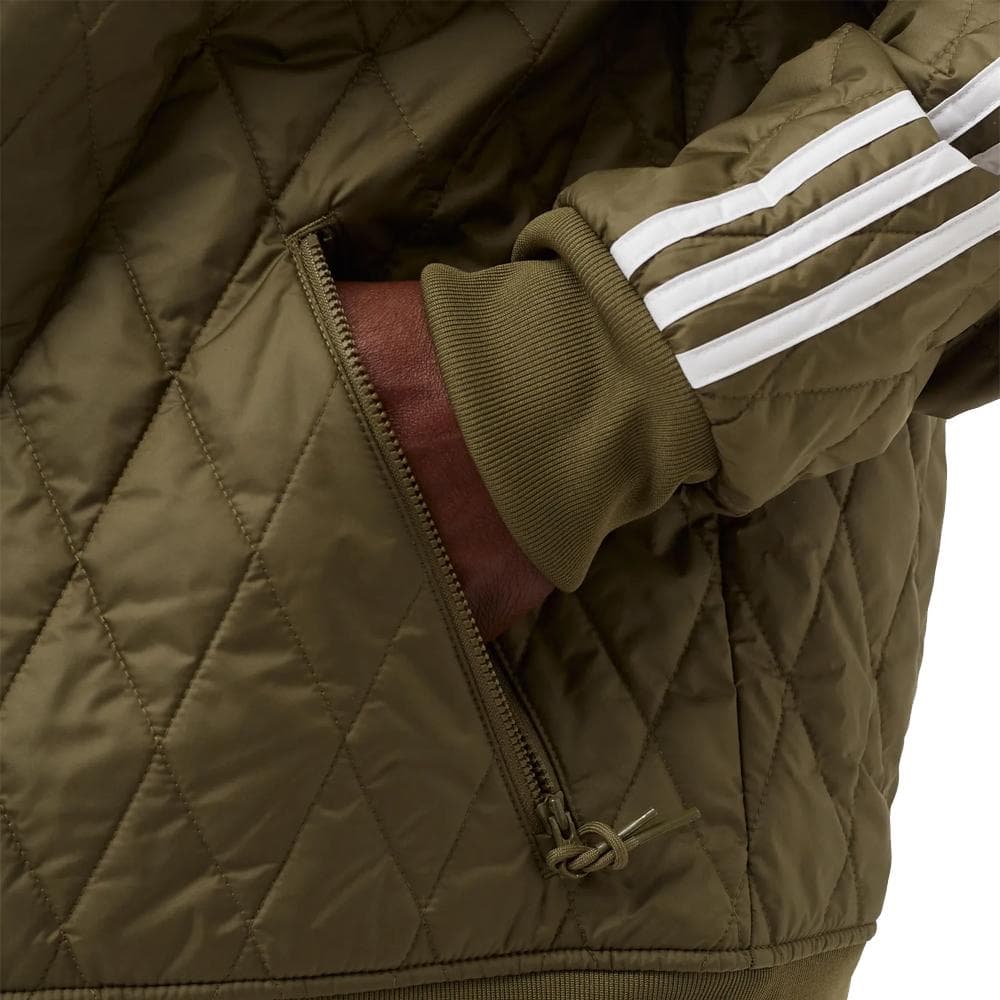 Veste Verte Homme Adidas Quilted 2