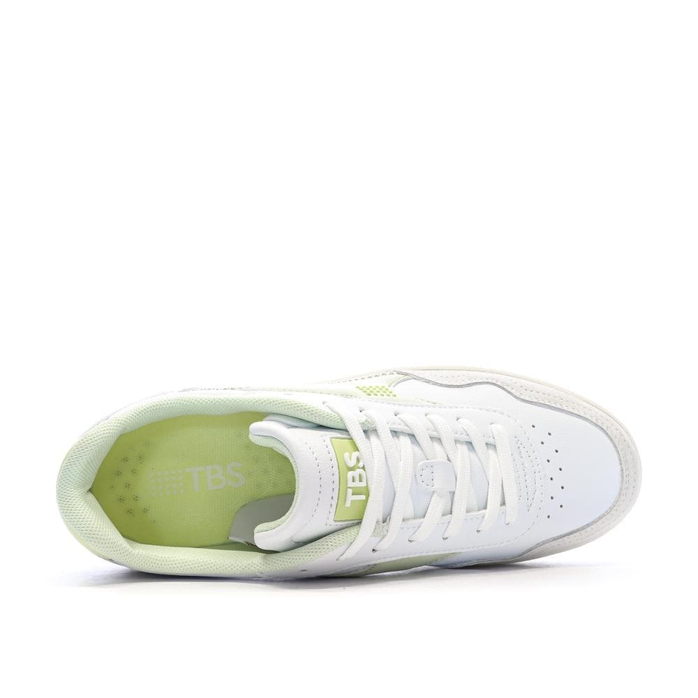 Baskets Blanc/Jaune Femme TBS ALMERIA 4
