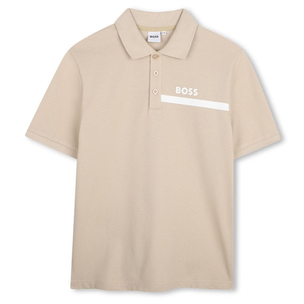 Polo Beige Garçon Hugo Boss J52730 1