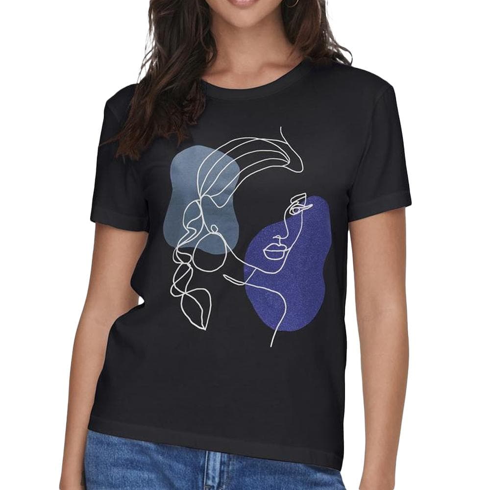 T-shirt Noir Femme JDY Life 1