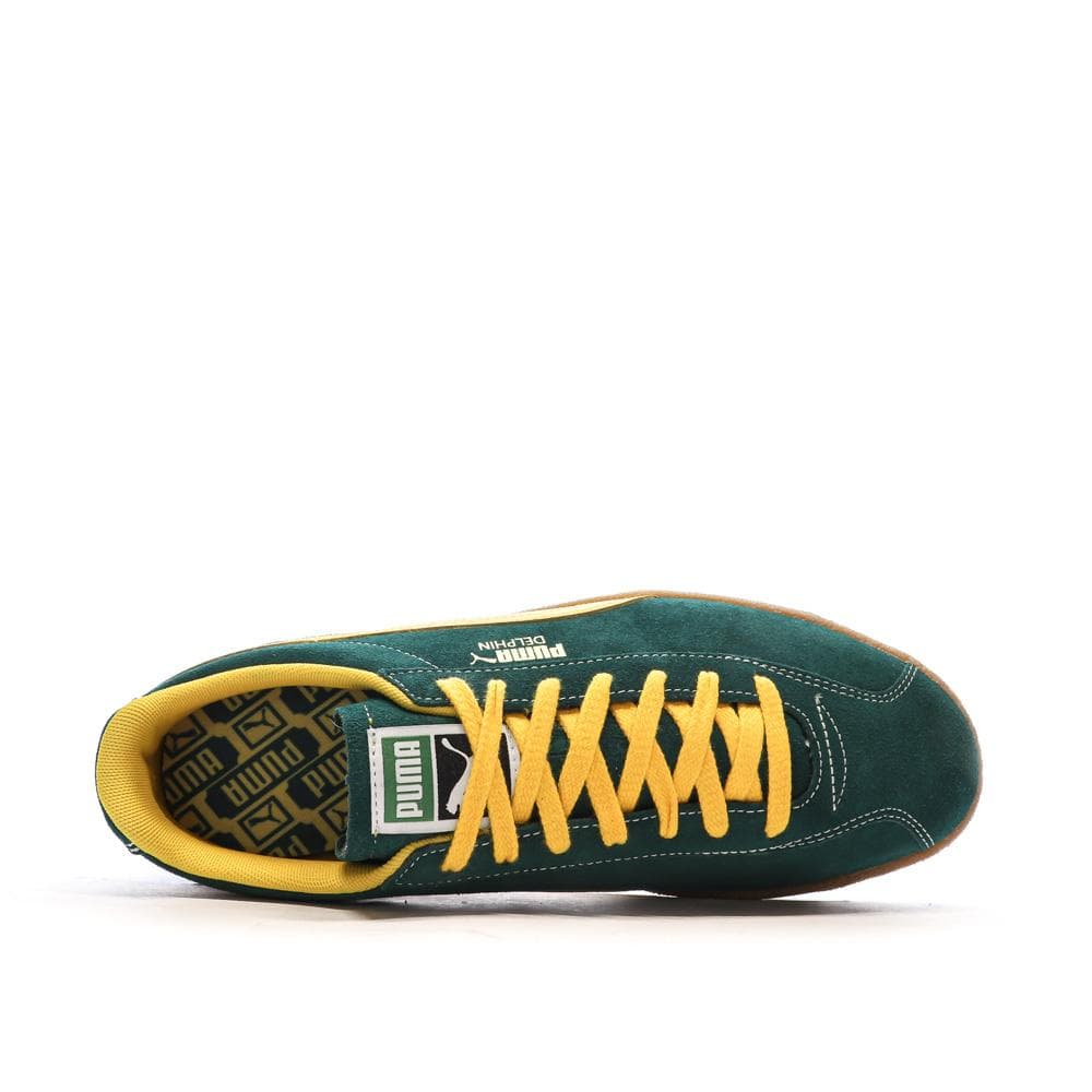 Baskets Vertes/Oranges Homme Puma Delphin 4