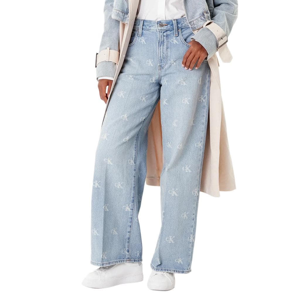 Jean Loose Bleu Femme Calvin Klein Jeans The Wide 1